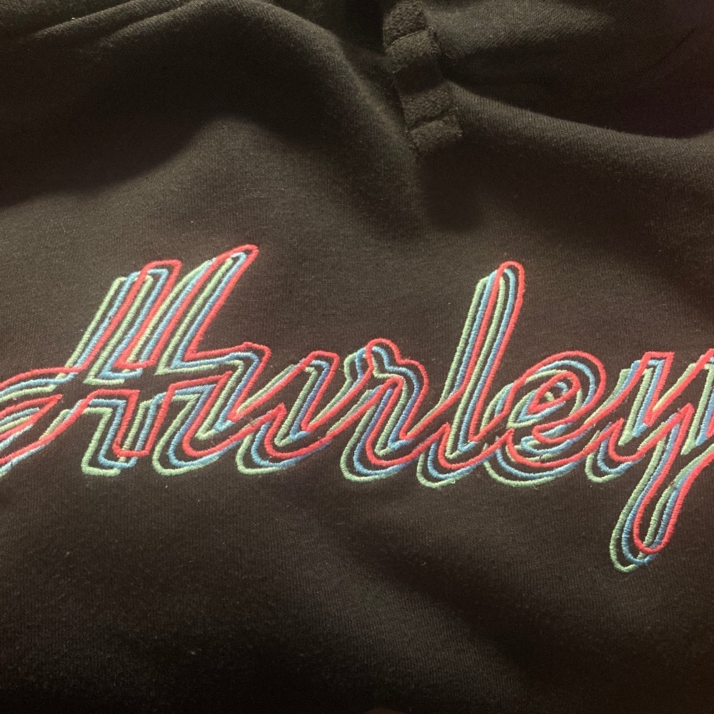 Hurley Logo Black Hoodie XL - Picture 4 of 4